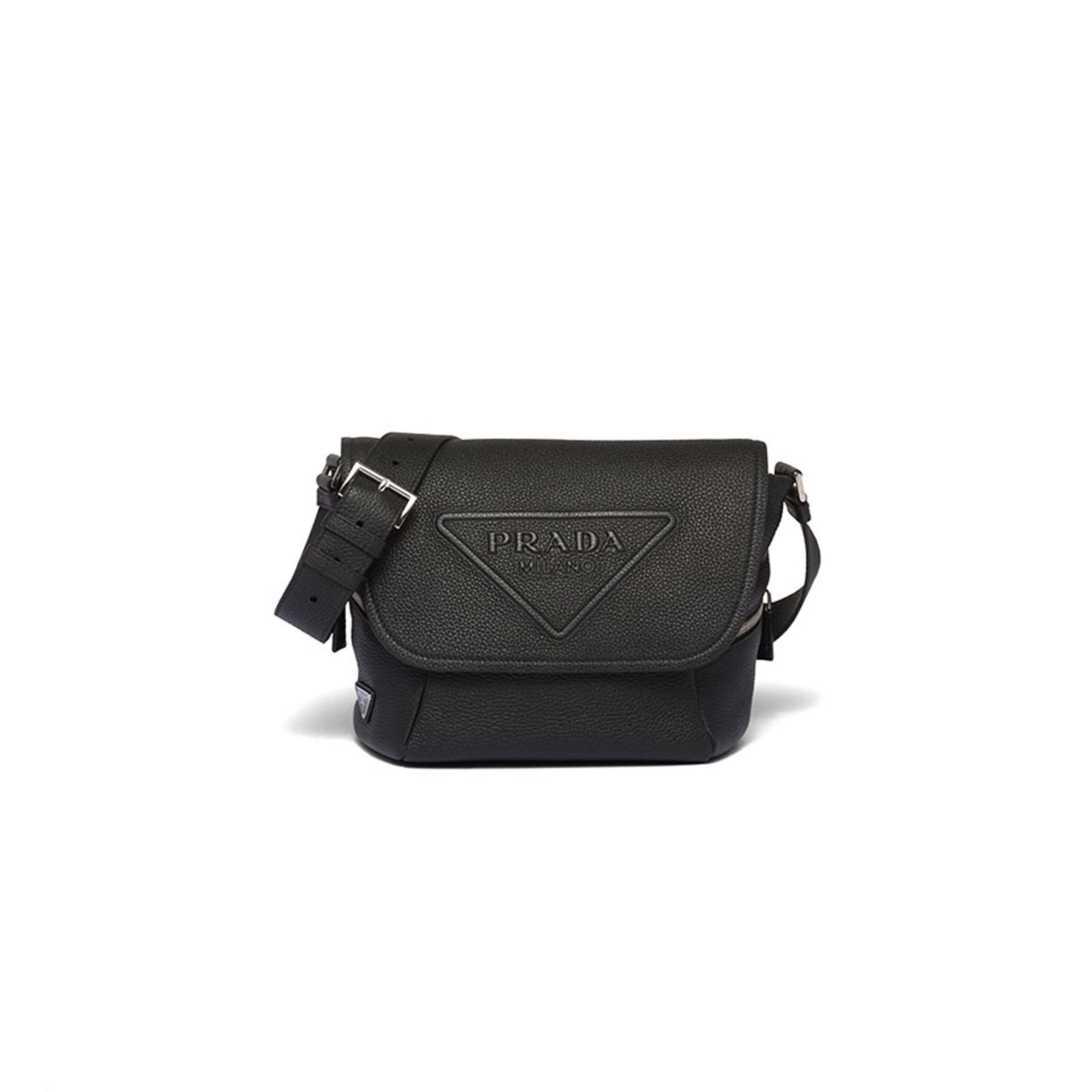 PRADA LEATHER BAG WITH SHOULDER STRAP 2VD056 (22*22*12cm) 